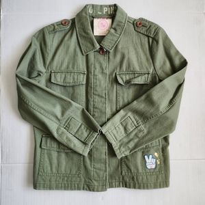 PINK Victoria Secret Green‎ denim jacket